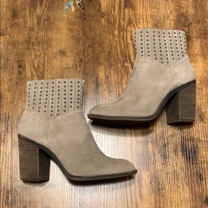 Lucky Brand stud suede boots